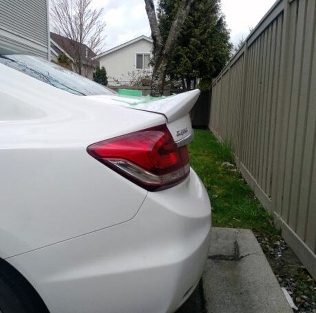 Abs Plastic Duckbill Trunk Spoiler For Th Gen Civic Sedan