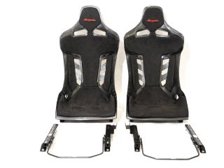 GT-Max SL Pro-Track Series with black Alcantara padding, including plug&play rails and slider kit for Supra A80 (MK4).