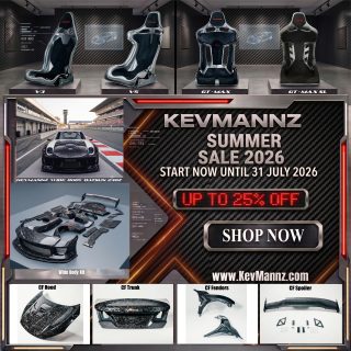 DISCOUNT up to 25%! 
KevMannz Summer Sale 2026 is here! From now until July 31st, 2026, take advantage of incredible deals that will elevate your driving experience. 

Body kits: 25% off, because you deserve a bold new look. Carbon Fiber Bucket Seats: 20% off, for the ultimate driving performance and style.
Carbon Fiber hood, trunk, fender, engine bay kit, and spoiler: 5-15% off.

To take your car to the next level. Shop now at www.KevMannz.com and start driving your dreams! 💥

#KevMannz #kevmannzcarbon