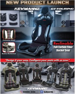 🚨 NEW PRODUCT LAUNCH 🚨
The wait is over! Introducing the all-new KevMannz GT-TOURING.
Experience the ultimate blend of track-inspired aesthetics and daily driving comfort. Our brand new GT-Touring series brings you a true "Reclinable Full Carbon Fiber Bucket Seat", masterfully crafted from lightweight, high-strength full carbon fiber. Designed specifically for enthusiasts who demand high rigidity and aggressive styling without sacrificing ergonomic adjustability for the street.
Key Features:
- Full Carbon Fiber Construction: Maximum strength, minimum weight. You can completely customize the carbon fiber pattern! Choose from Regular CF, Forged CF, Forged CF with color flakes, Honeycomb CF, or Kevlar.
- Granular Carbon Customization: Want a truly bespoke, two-tone carbon look? The middle part of the back side, as well as the recline hinge covers and seat belt slots, can be customized to feature a completely different carbon fiber pattern from the main seat shell!
- Recline Mechanism: Get the aggressive look of a bucket seat with the adjustable comfort of a touring seat for your perfect driving position.
- Alcantara Padding & Stitching: Sink into luxurious comfort. Fully customize the color of your Alcantara padding and thread, and choose from 8 available stitching styles to perfectly match your interior, classic tartan plaid and houndstooth inserts are also available to choose, every detail is in your hands.
- Personalized Logos: Make it truly yours! You can put any custom logo on the headrest and backrest padding.
- We can provide plug&play rails and slider kit as an optional.
"Design it your way. Configure your seats with us now."
Ready to upgrade your interior? Swipe to see some of our custom configurations and start building your dream seats today.
📲 DM us to configure yours.
#KevMannz #GTTouring #CarbonFiber #BucketSeats #RacingSeats #Alcantara #ForgedCarbon #TartanPlaid #Houndstooth #Kevlar #CustomUpholstery #KevMannzSeat
