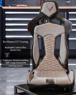 Elevate your vehicle's interior to the next level! 🏁✨

KevMannz GT-Touring Reclinable Full Carbon Fiber Bucket Seat, perfectly balancing track-ready performance with unmatched luxury.

Here are the details of this stunning setup:

Custom Configuration: Features premium light grey Alcantara padding, beautifully contrasted with an orange thread honeycomb stitching pattern.

Iconic Detail: Showcases the exclusive Corvette C8 logo on the headrest.

Bespoke Rear Shell: An absolute showstopper featuring a two-tone rear shell in Forged Carbon, infused with vibrant orange (copper) flakes for a dynamic, multi-dimensional look.

The ultimate bucket seat for both racing feel and everyday luxury! Ready to create a custom seat that matches your unique style? Drop us a DM and let's make it happen. 📩🔥

#KevMannz #KevMannzGTTouring #CorvetteC8 #C8Corvette #CarbonFiber #BucketSeats #ForgedCarbon #Alcantara