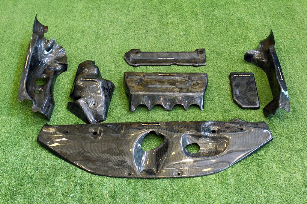 Camo Carbon fiber Engine Bay Dress Up Kit (7 pcs) for 9th gen Civic
