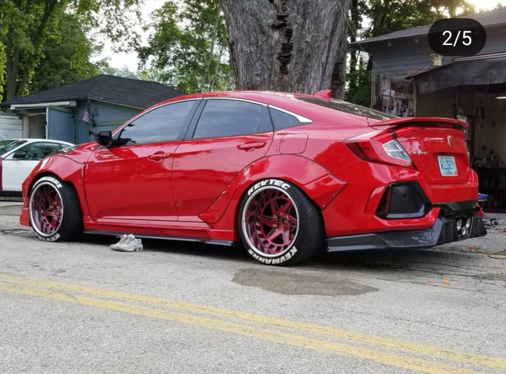 Full Wide Body Kit for 10th gen Civic Sedan 16-20 - Kevmannz