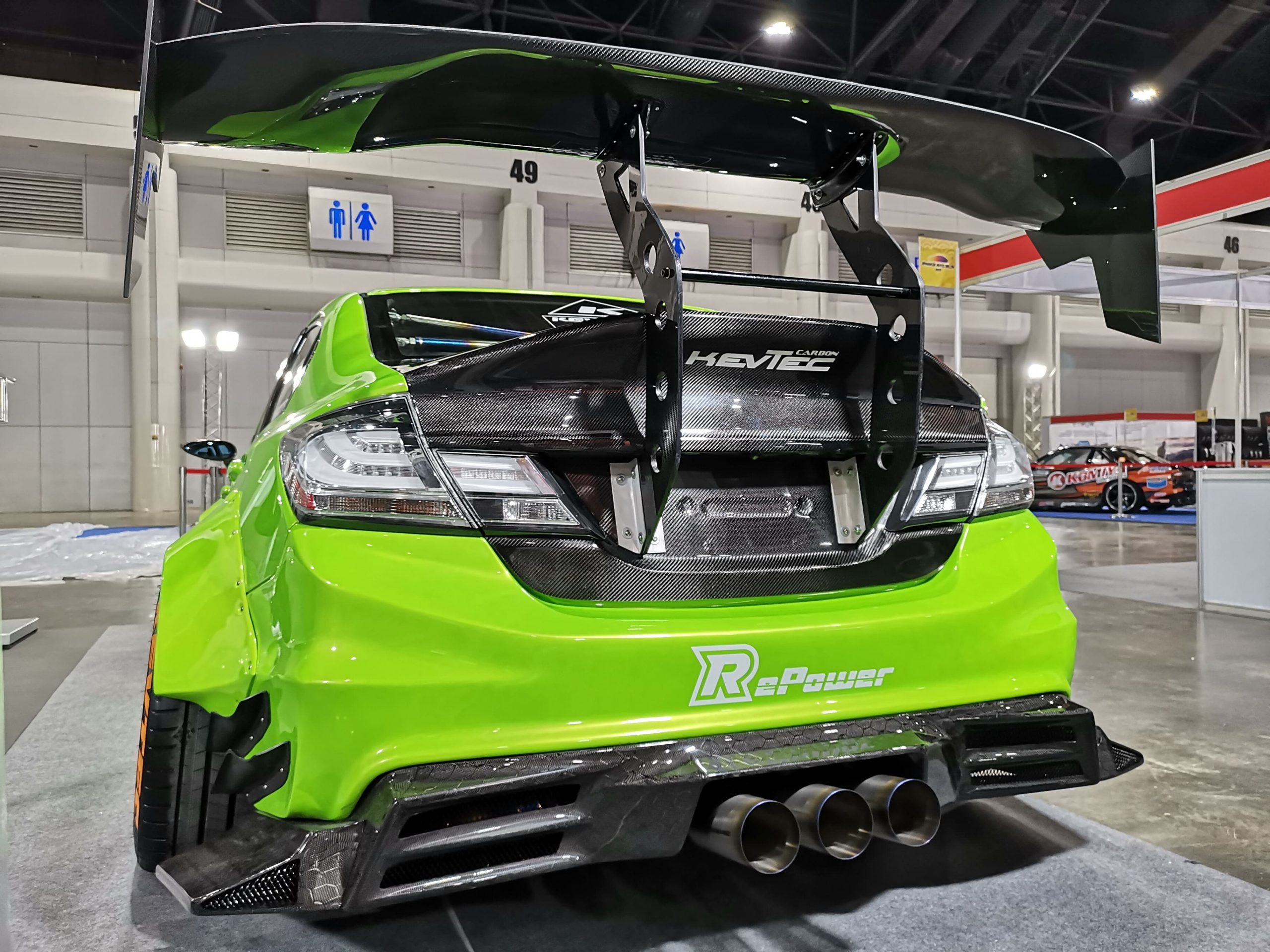 CF Trunk Mounted GT Wing For 9th Gen Civic Sedan 12 15 Kevmannz