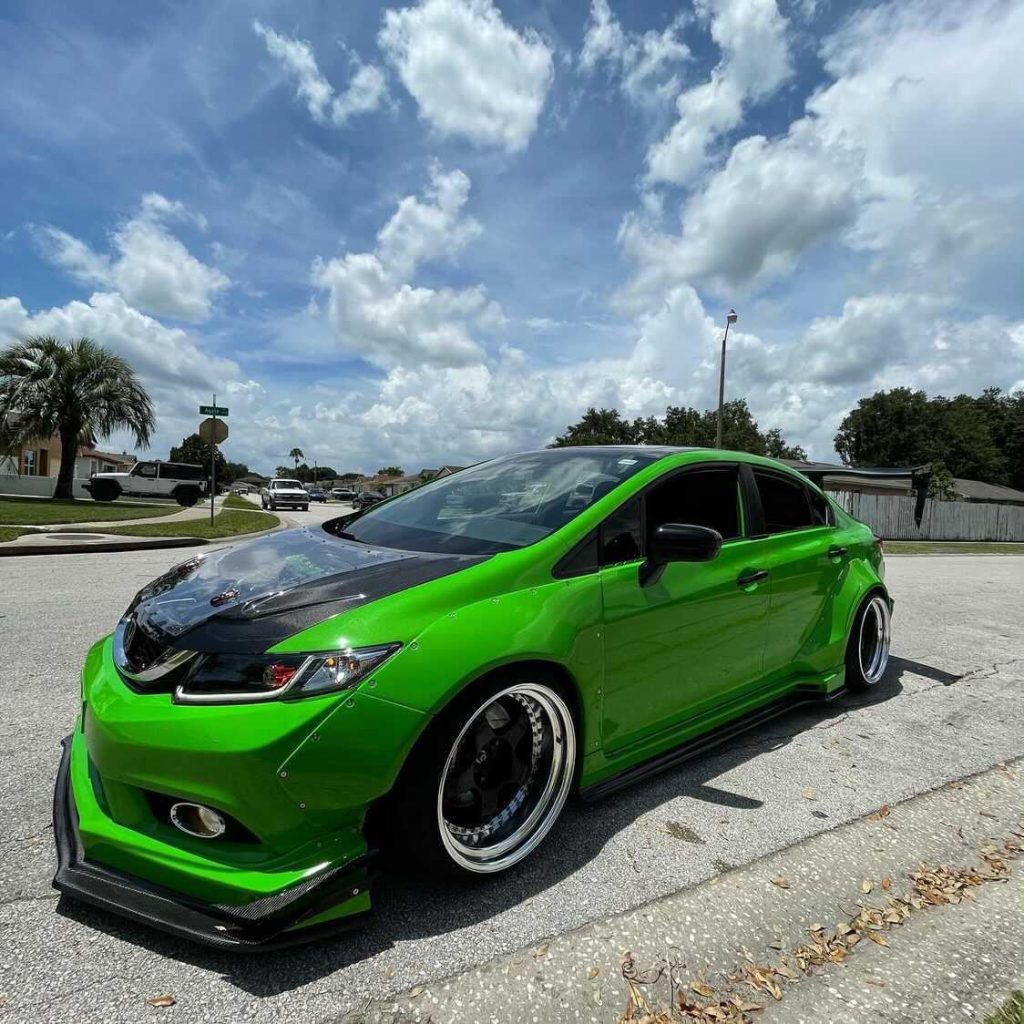 Full Wide Body Kit for 9th gen Civic Sedan 13-15 - Kevmannz